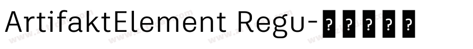 ArtifaktElement Regu字体转换